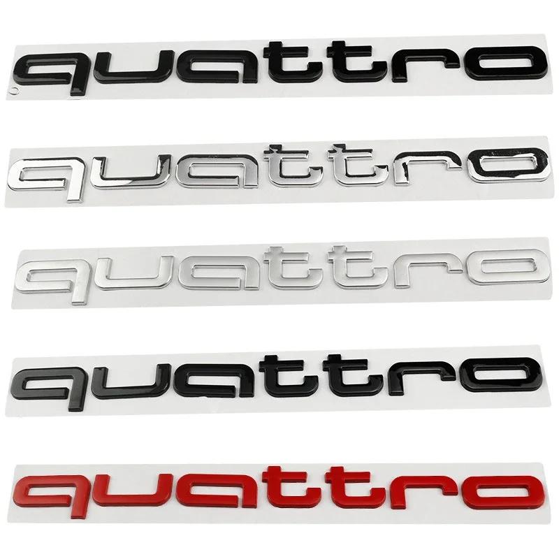 Car Rear Trunk Badge Sticker For f2 Quatrro Q5 Q3 Q2 S3 S5 S6 RS3 RS4 RS5 B6 B5 B2 B7 TT TTS Badge Emblems Auto Accessories
