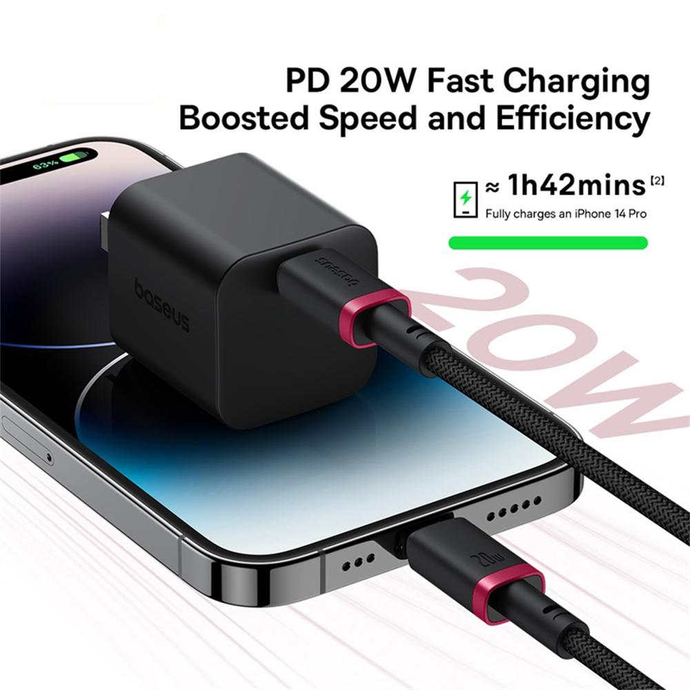 BASEUS Dura Series PD 20W Fast Charging Cable Type-C to iP Data Cord,Length: 1m