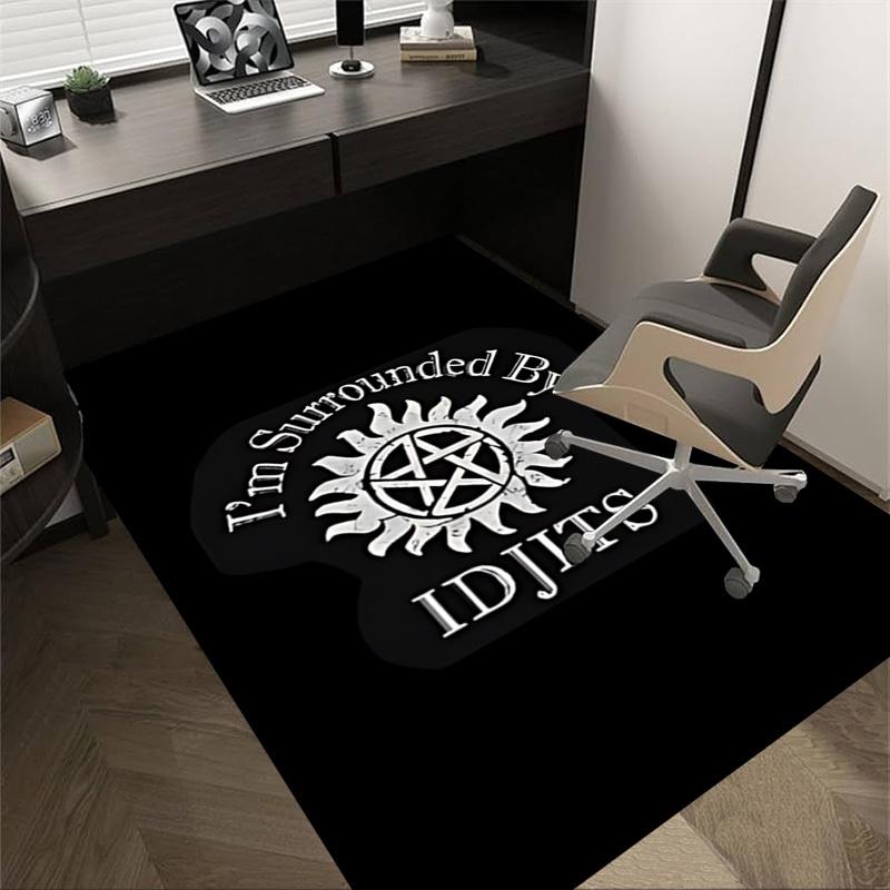 

1pc Supernatural IDJITS Carpet Anti Slip Polyester Floor Mat for office.Bedroom 60cm by 90cm