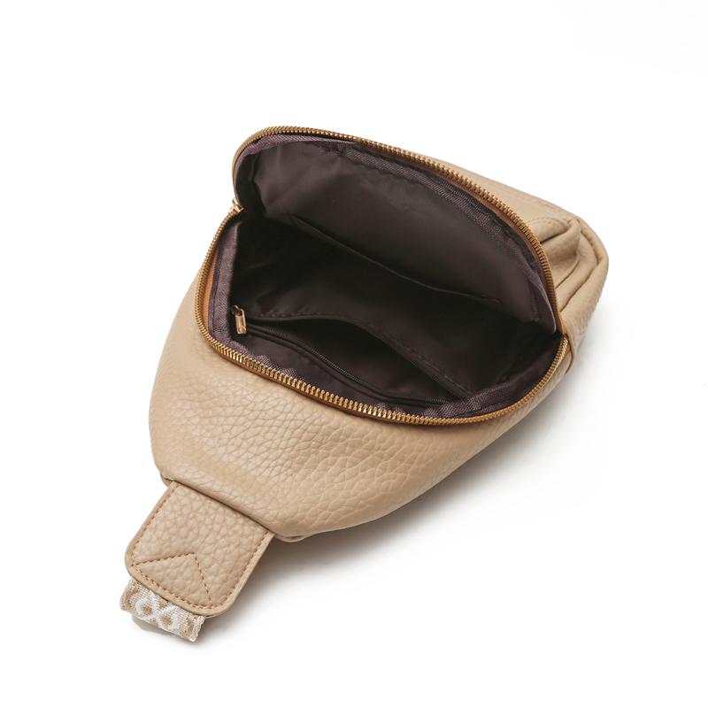 PU Chest Bag Large Capacity Retro Women's Shoulder Bag