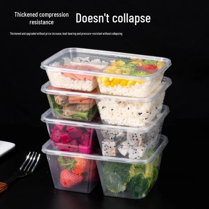 Rectangular Transparent Disposable Food Container