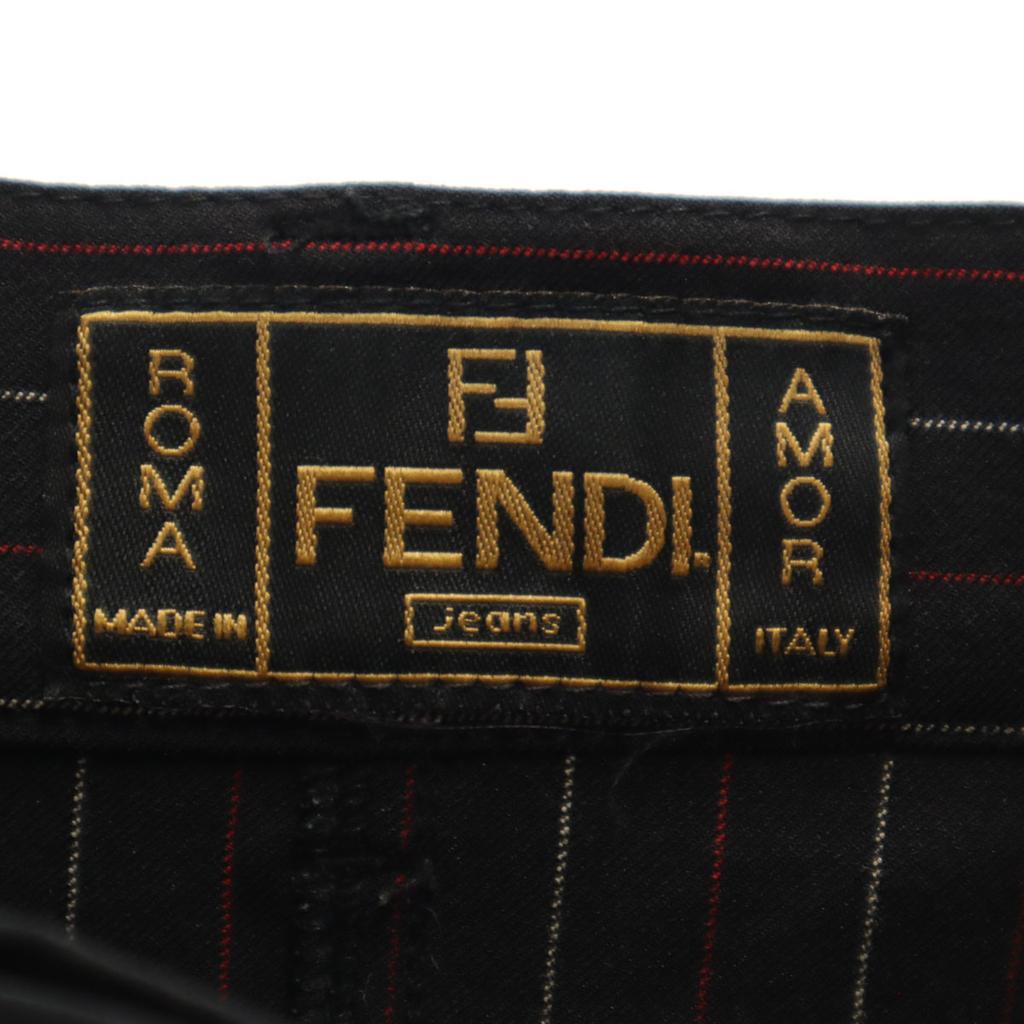 FENDI made in Italy Mimole length Pencil skirt 38 Front slit stretch Women Used