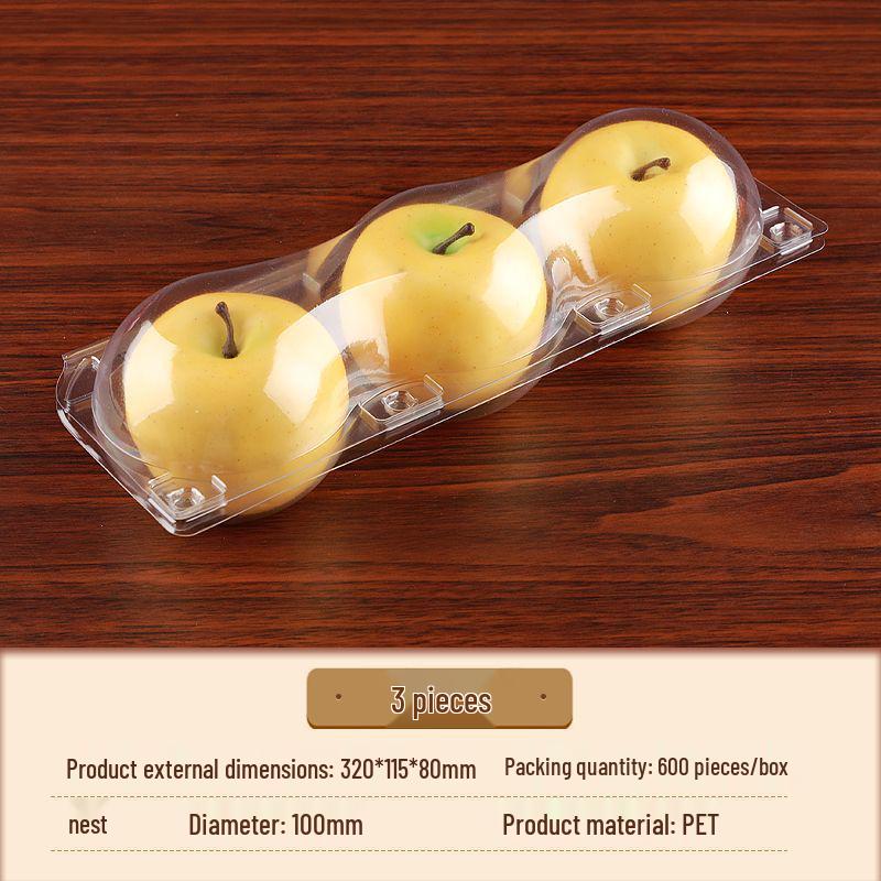 Pfirsich-Orange & Kiwi Transparente Einweg-Obstverpackungsbox