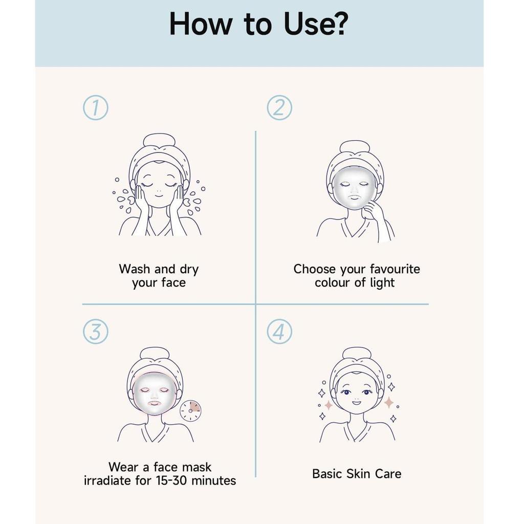 Beauty Led Mask, Led Face Mask Light Therapy