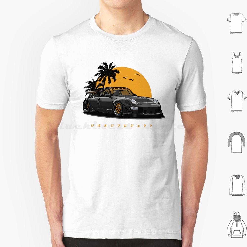 Rwb 993 Special Color Edition BlackGold Exclusive T Shirt 6xl Cotton Cool Tee Automotive Car Vehicle Sports Fast Speed