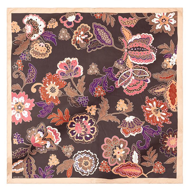 MARJA KURKI Women's Night Garden Double-Sided Silk Scarf