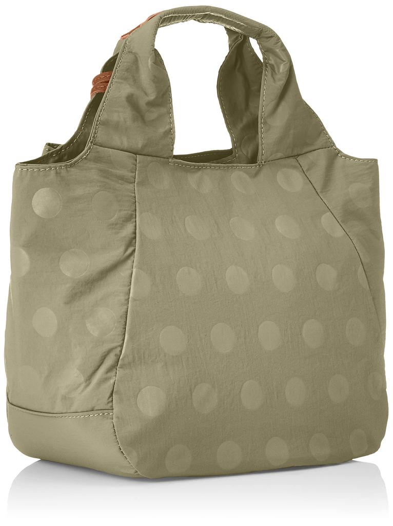 Tora Nylon DotCow Leather Tote, Women's, Size 1S, 11714-LGY, Size 2S, Light Gray