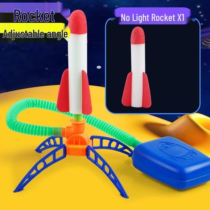 Kids' Foot-Operated Flashing Rocket Launcher Toy