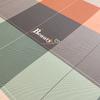 Geometric Grid Pattern Bed Sheet Set 3Pcs 100% Cotton Queen Size Bedding Set Skin-friendly Soft Bed Sheets with Pillowcases