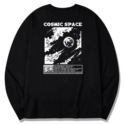 Seupeullaesikodeu Long Sleeve Black - Cosmic Space