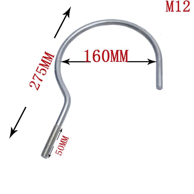 Galvanized Closed Eye Screw Hook with Ring Bolt