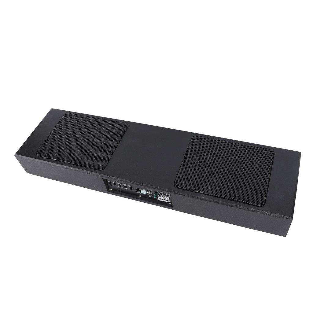 800W Car Subwoofer Slim Under Seat Active Powered Subwoofer High Low Level Input Car Truck Sound Sub with Built in Amp