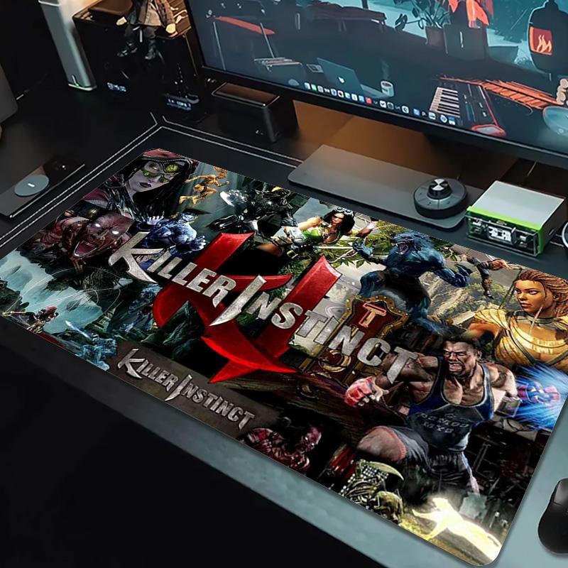 KILLER INSTINCT Color Mouse Pad Large Gaming Table Cushion Non-slip Laptop Tablet Big Mousepad XXL Mat Mini PC Playmat With Lock edge