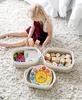 Cotton & Jute Woven Storage Basket - Cosmetics, Snacks, Sundries Organizer