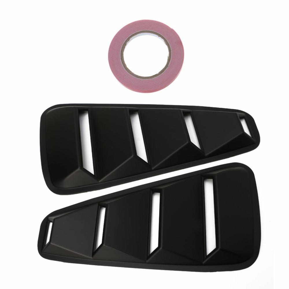 2PCS Car Modification Side Window Louver Vent Intake Panel For 2005-09 Ford Mustang