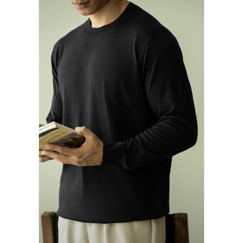 

Мужской свитер с длинными рукавами из шерсти и шелка Mulberry, осень 2024 г. 2XL (185/104A)