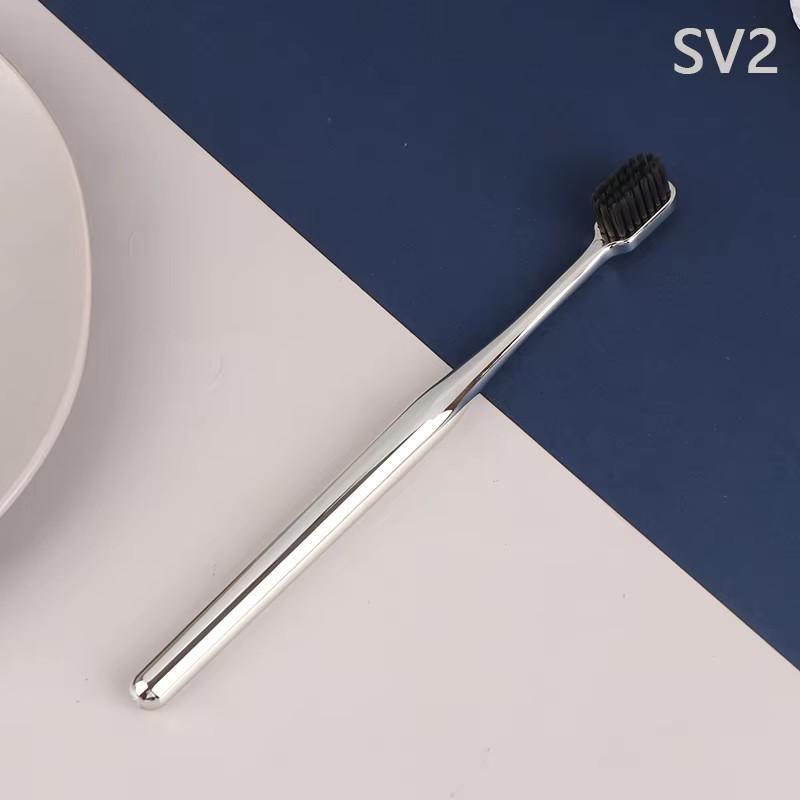 

1/2/4pcs Gold Toothbrush Luxury Soft Gold Teeth Brush Men Women Adult Toothbrushes Brand New Electroplated Dental Brushes