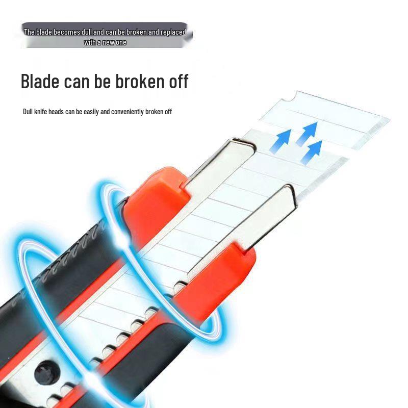 Rubberized Utility Knife with Blade Holder for Wallpaper and Office Use