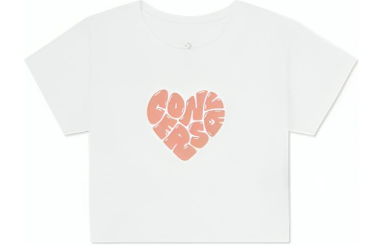 Converse Regular T Shirt Women s White 10026369-A01 L