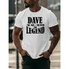 European Size Men's Summer Short-Sleeve T-Shirt with A-Z Letter Print - Round Neck Casual Top, Regular Fit Breathable Spring/Summer Wear