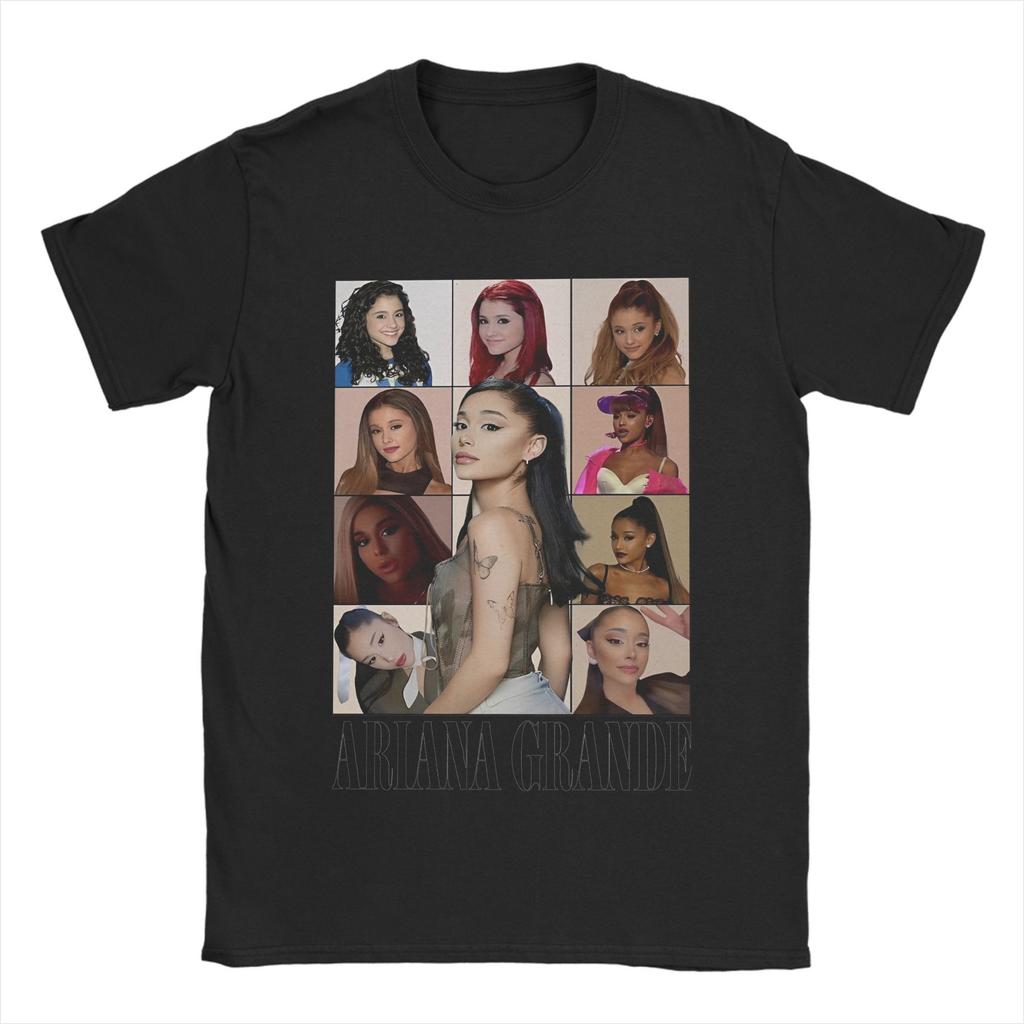 Men Ariana Grande The Eras Tour T Shirts The Dangerous Woman Era 100% Cotton Clothes Summer T Shirt O-Neck Casual Tee Shirt