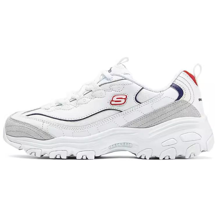Skechers DLites 1.0 Simple Comfortable Durable Low-Top Dad Shoes Women sneaker White 150231-WNVR 35