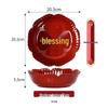 ZISIZ Festive Lotus Round Fruit Plate