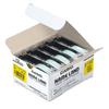 Casio Label Writer Nameland Genuine Tape 12mm Yellow Background with Black 5 Rolls XR-12YW-5P-E Text,
