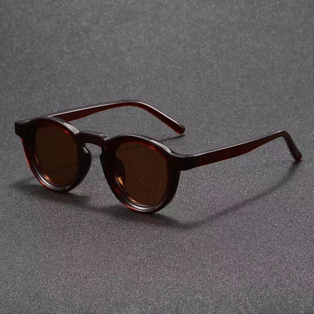 New Vintage Round Sunglasses Women Men Brand Circular Sun Glasses Female Oval Eyewear Sunglasses for Male Female Eyeglasses
