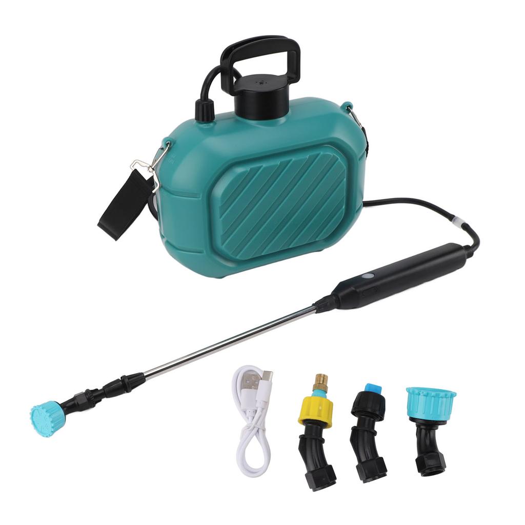 Battery Powered Sprayer 5L Rechargeable Portable Electric Garden Sprayer with Telescopic Wand and Shoulder Strap for Home Lawn