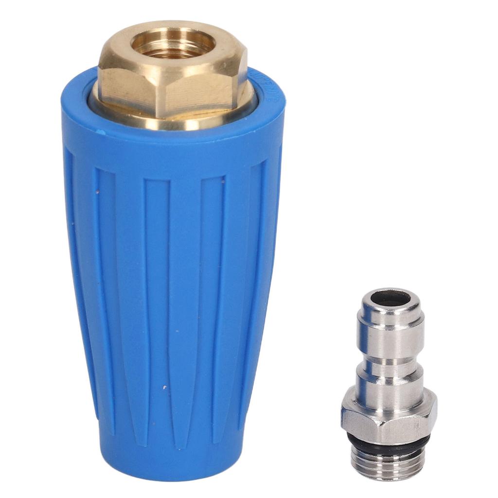 High Pressure Washer Nozzle 1/4in Quick Connector Pressure Washer 4000PSI Cleaning Rotating Nozzle 045 Hole