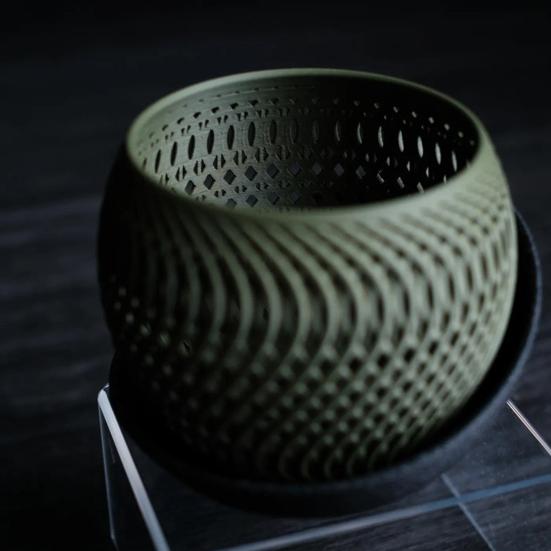 3D Printed Flower Pot Lightweight Plant Pot with Drainage Holes Orchid Planter with Saucer for Indoor Outdoor Plants Garden Home Decor