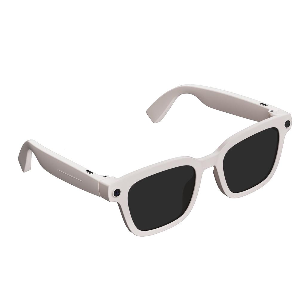 ODM Custom Ultra Light 42g AI Smart Glasses 8MP Camera 1200P Video Software Anti Shake Open Ear Audio Glasses for Business