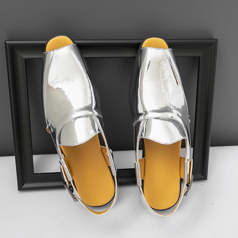 Men's Shoes Large Size Sandals 46 Pointed Leather Shoes Fashion Business Dress Shoes Trend Men's Driving Shoes Casual Shoes