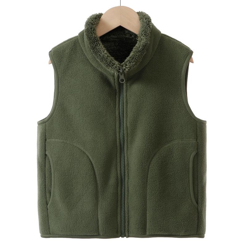 

Детский утолщенный осенне-зимний теплый жилет на молнии - Безрукавный унисекс для мальчиков и девочек 130 cm