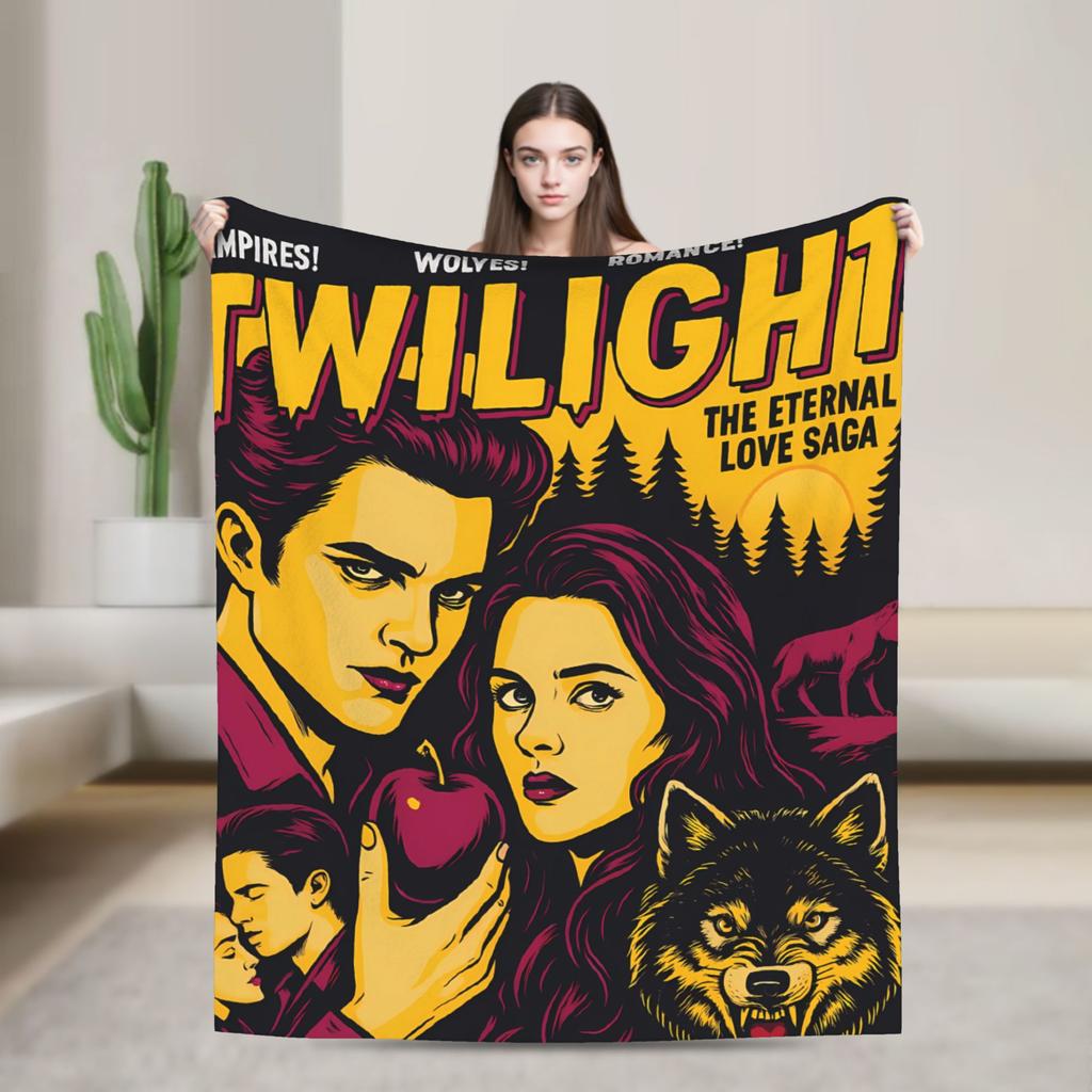 Jacob Die Twilight Saga Decke Qualität Warm Weich Überwurfdecke Winter Mädchen Jungen Sofa Bett Grafischer Bettbezug