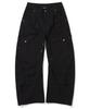 NOT4NERD Flap Pocket Curved Cotton Pants - Black
