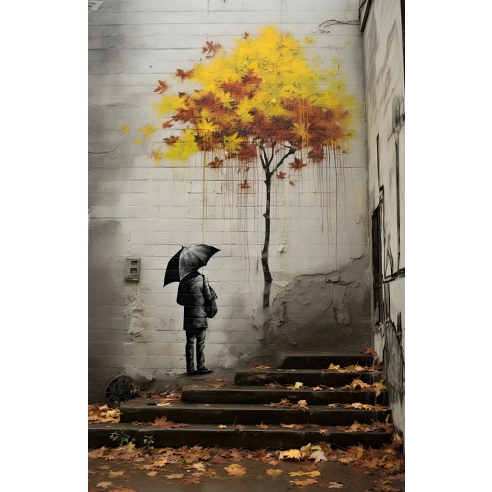 Pop Street Graffiti Wall Art Poster Banksy Ragazzo Ragazza con Palloncino su Tela Poster Stampe Pittura Soggiorno Decorazione Casa Regali