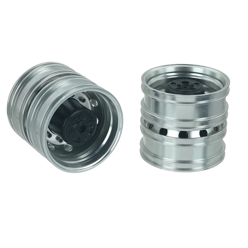 1 Pair Metal Front Rear CNC Wheel Hubs for 1/14 Tamiya RC Truck For Scania 770s For Volvo FH16 For Man