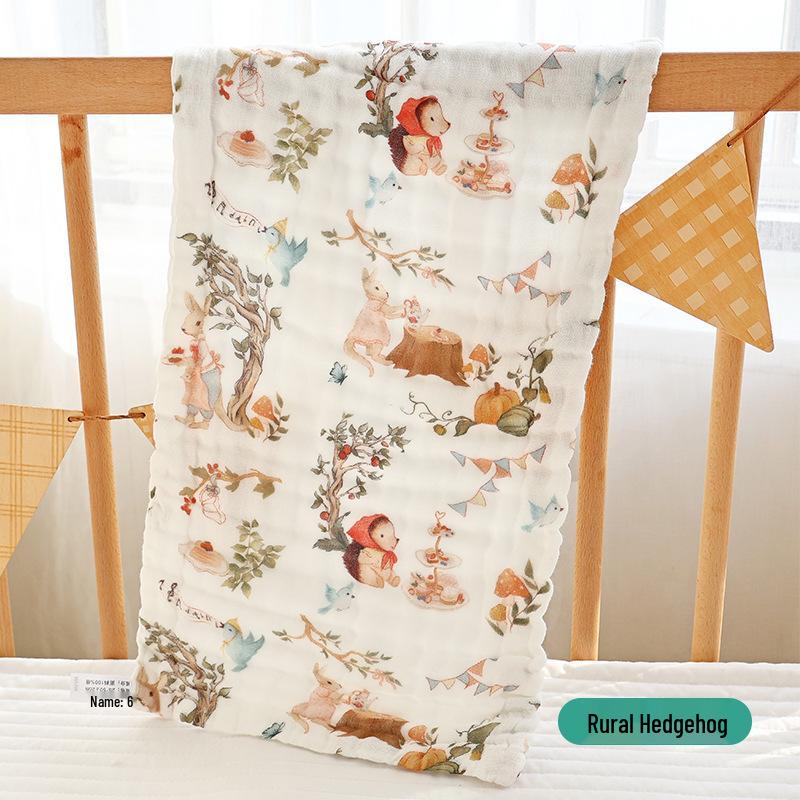 Summer Infant Face Wash & Bib: Six-Layer Gauze Baby Towel