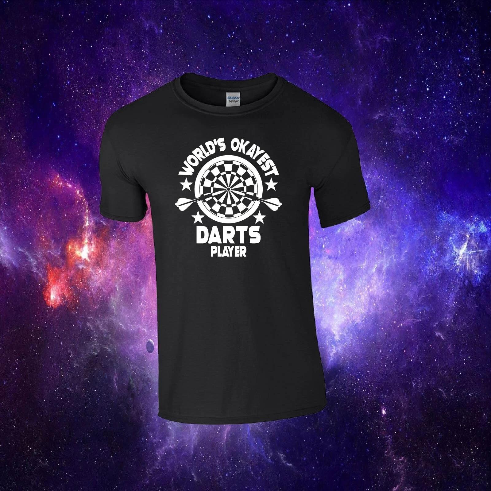 World s Okayest Darts Player Funny Dart Gift Kids/Adults Top T-shirt 4XL