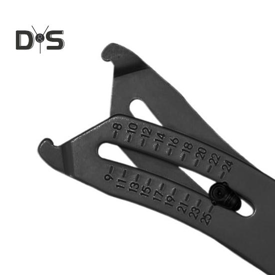 1 Pc/2 Pcs Portable Thread Size Checker Keychain Pendant Metal Bolt And Nut Thread Checker Dual Scale Inch Metric Thread Size Identifier for