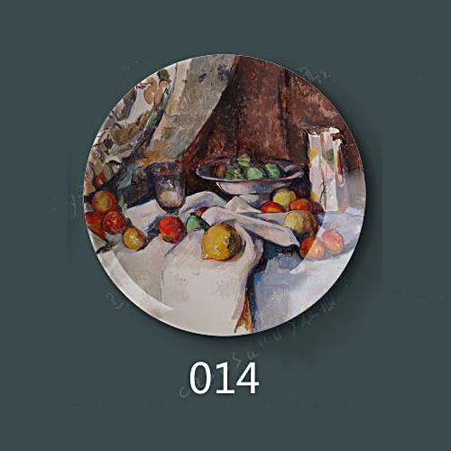 8" inch 20.5cm Diameter Paul Cezanne Painting Porcelain Decorative Home Hall Wall Hanging Plate Creative Arts Disc