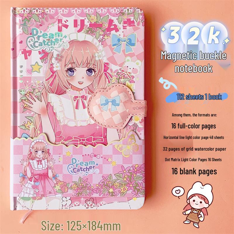 Cute Girly Japanese & Korean Notebook for DIY Stress Relief & Birthday Gifts