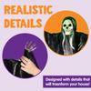 Joyfy 3 Pack Scary Skeleton Ghosts Grim Reapers Halloween Hanging Ghost Decoration for Halloween Indoor Outdoor Yard Decorations