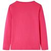 Kids Long Sleeve T Shirt Bright Pink Size 116