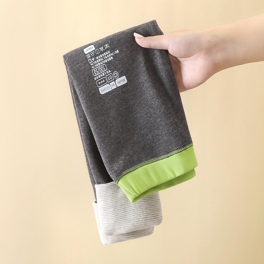 Children's Wool-Silk Thermal Pants - Thick, Boneless Design for Autumn/Winter, Unisex School Uniform Base Layer