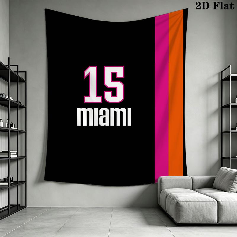 Miami Heat Fire Passion Threepiece Set 1 Duvet Cover 2 Pillowcase Without Core Bedding Set Christmas Birthday Gift