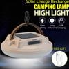 Hanging Hook Solar LED Camping Light Rechargeable Battery Working Repair Lamp  Tent Use