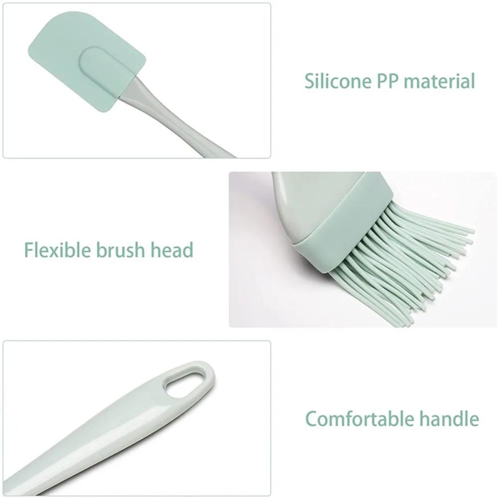 3 Stücke Creme Schaber DIY Brot Kuchen Butter Spachtel Mixer Öl Pinsel Küche Backen Werkzeug Silikon Spachtel Antihaft